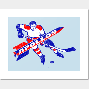 Defunct Houston Apollos Hockey 1969 Posters and Art